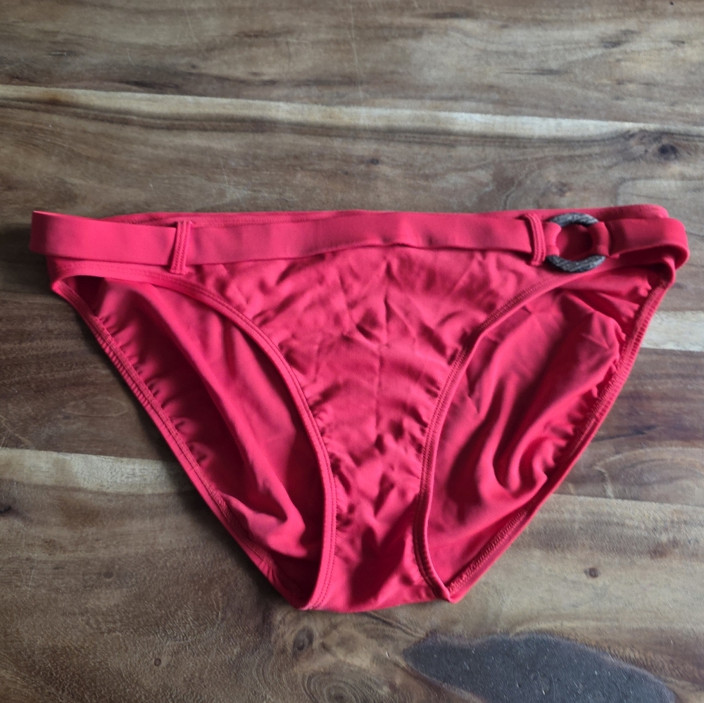 🔥5$ Add On🔥 Athletic Works Red Belted Swim Bottom, Size XL
